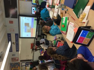 This is my class doing a kahoot.