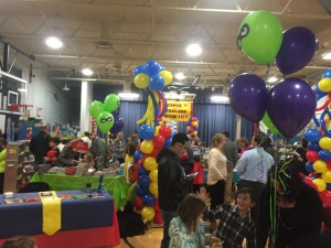 This is a shot of Literacy Night, which as you can probably see, was in the school's gym.